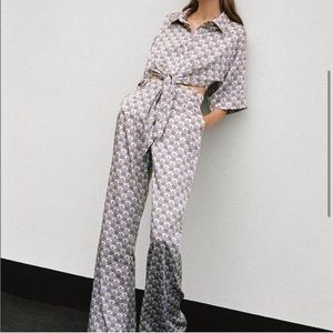 Zara Pineapple Print Pajama Set